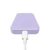 Powerbank Baseus Magnetic Mini indukcyjny 10000mAh 20W - fioletowy + kabel USB-C - USB-C